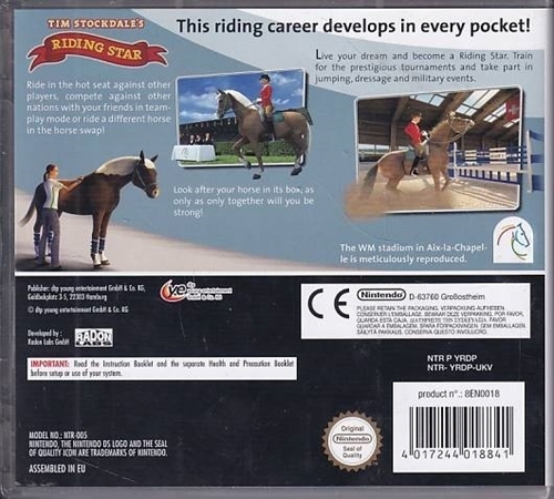 Tim Stockdales Riding Star - Nintendo DS (A Grade) (Genbrug)